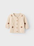Product image thumbnail - KABEL STRIKKET CARDIGAN, Fog | 1