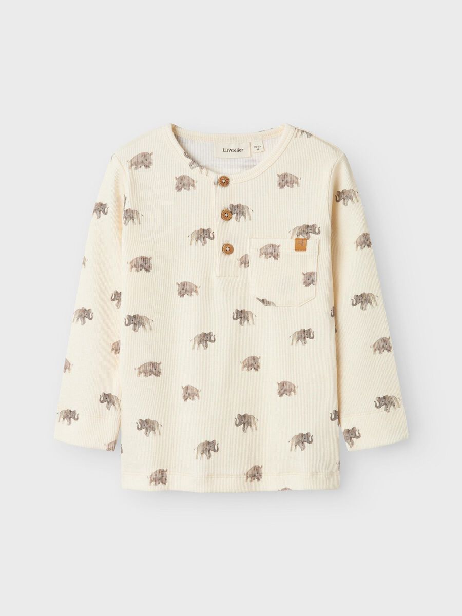 name it SLIM FIT -MALLISET PITKÄHIHAINEN TOPPI, Turtledove, highres - 13238741_Turtledove_003.jpg