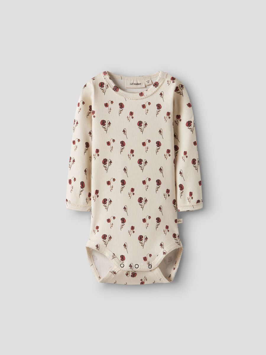 Carousel image - LONG SLEEVED ROMPER, Turtledove | 1