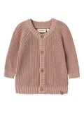Product image thumbnail - LONG SLEEVED KNITTED CARDIGAN, Misty Rose | 6