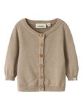 Product image thumbnail - REGULAR FIT KNITTED CARDIGAN, Oxford Tan | 4