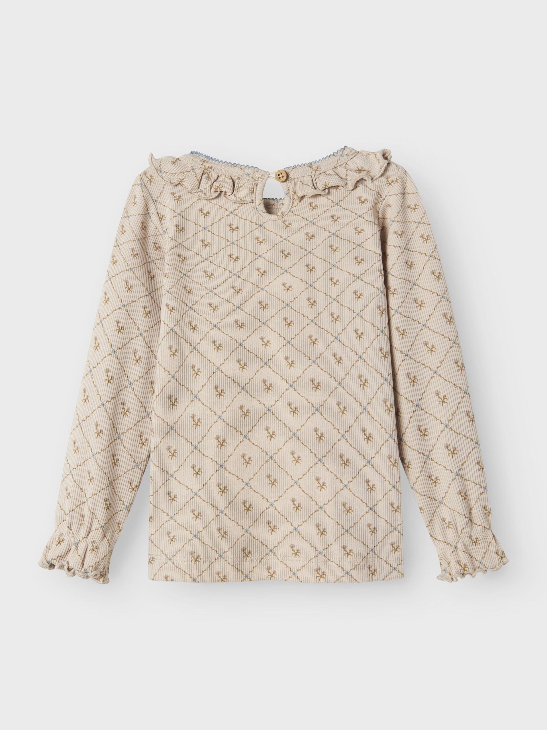 Carousel image - SLIM FIT LONG SLEEVED TOP, Gray Morn | 4