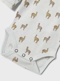 Product image thumbnail - MERINO WOOL ROMPER, Gray Dawn | 5