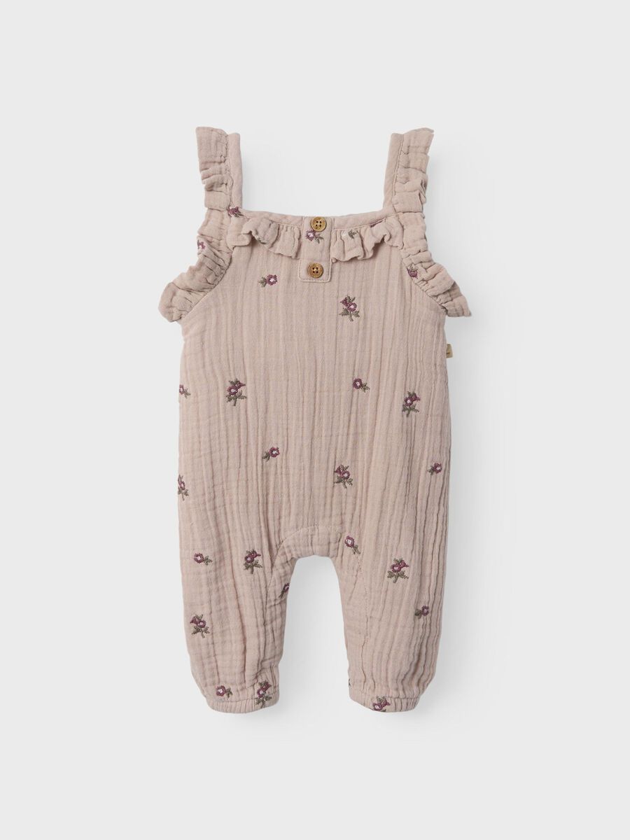 Carousel image - ORGANIC COTTON OVERALLS, Shadow Gray | 1