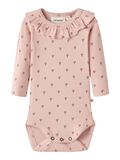 Product image thumbnail - LONG SLEEVED ROMPER, Cameo Rose | 4