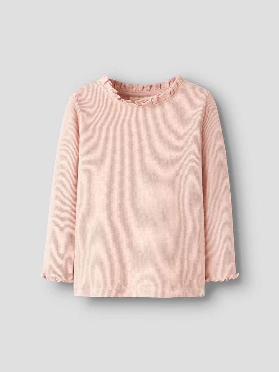 Product carousel image - CORTE SLIM TOP DE MANGA LARGA, Cameo Rose | 1