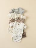 Product image thumbnail - SHORT SLEEVED ROMPER, Coconut Milk | 2