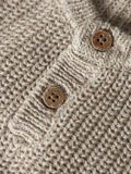 Product image thumbnail - EN COTON BIOLOGIQUE GILET TRICOTÉ, Oxford Tan | 5