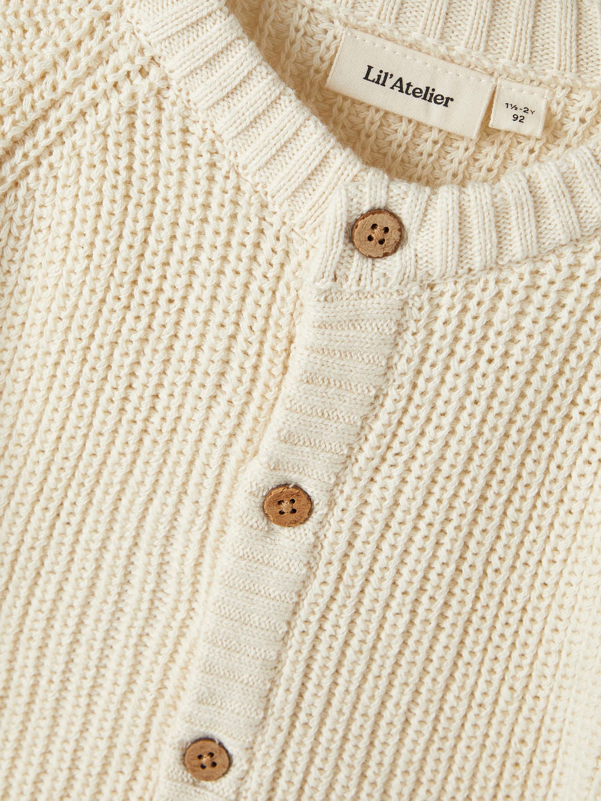 Carousel image - PITKÄHIHAINEN NEULETAKKI, Turtledove | 3