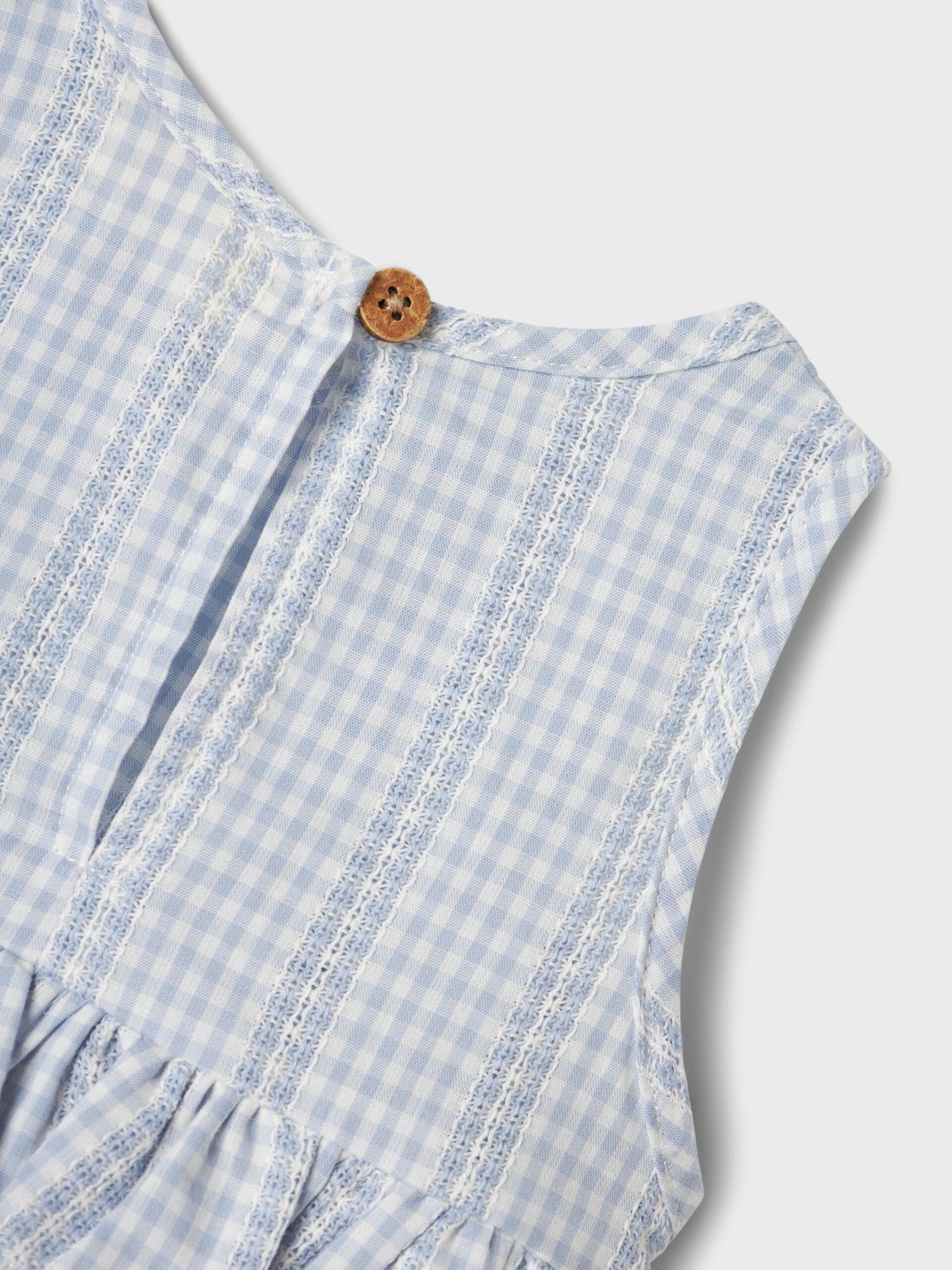Carousel image - ORGANIC COTTON ROMPER, Zen Blue | 5
