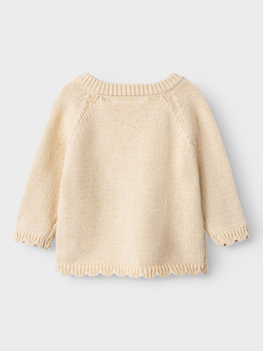 Product carousel image - WRAP KNITTED CARDIGAN, Turtledove | 3