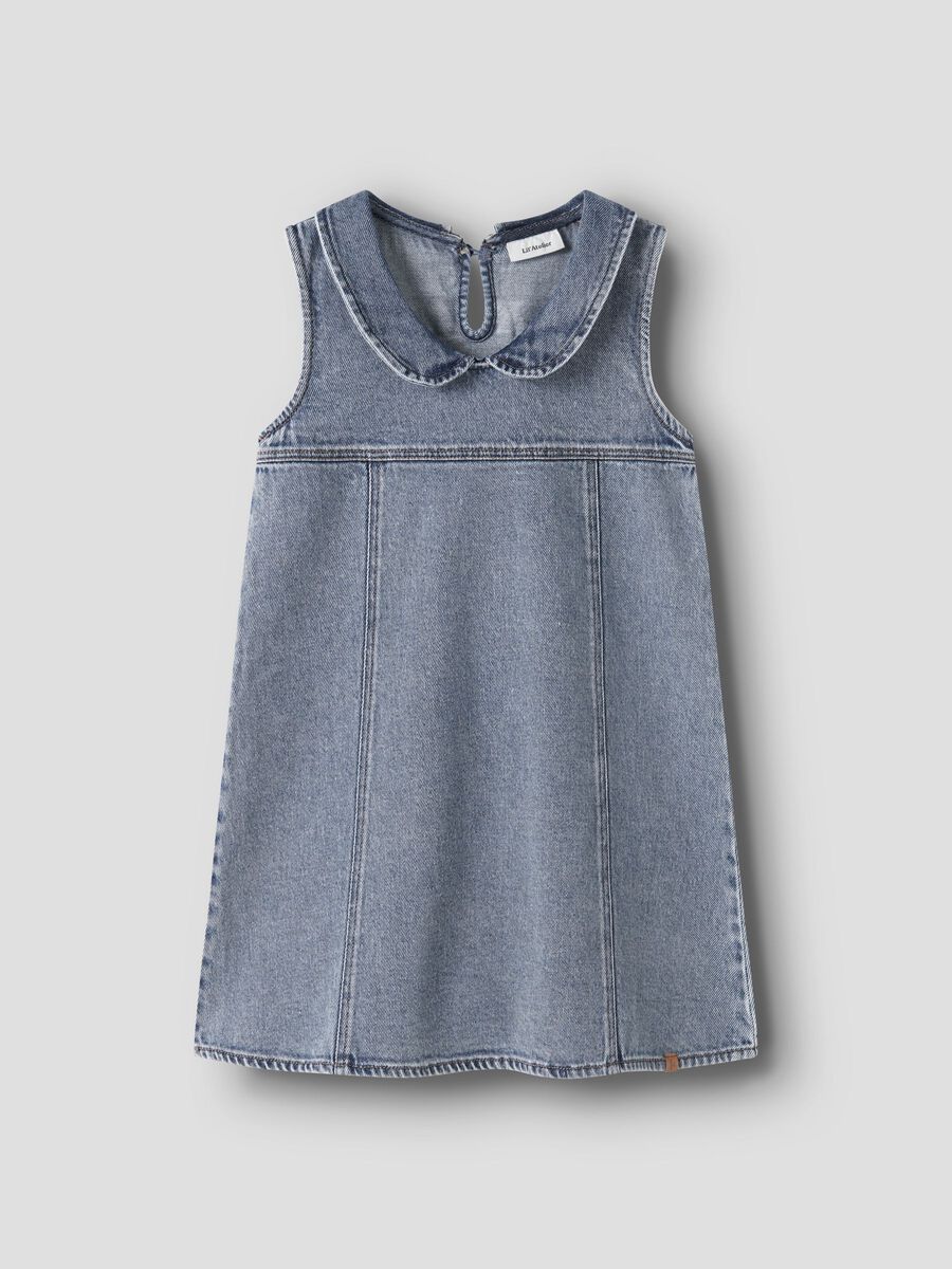 Product carousel image 1 DENIM SPENCER DRESS, Medium Blue Denim