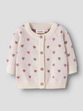 Product image thumbnail - HEART KNITTED CARDIGAN, Turtledove | 1