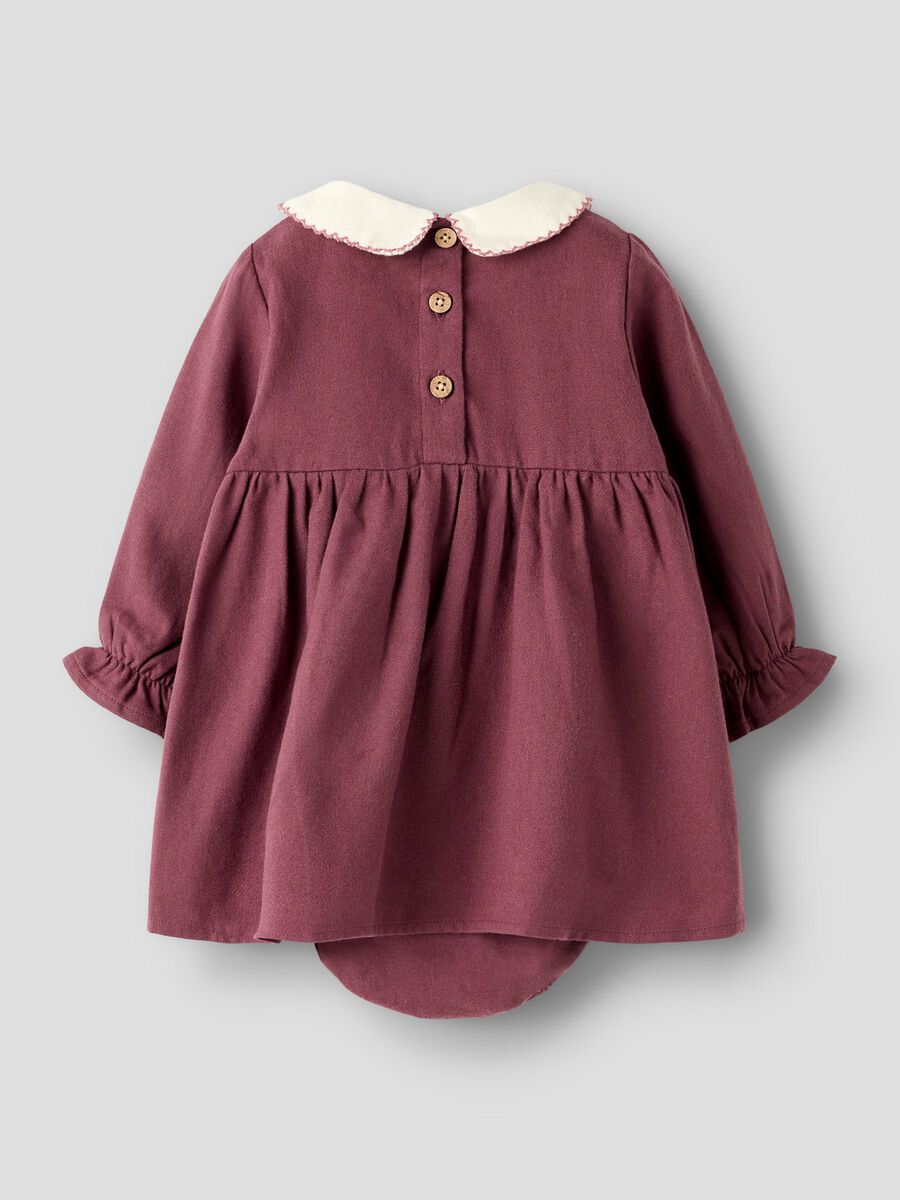 Product carousel image - EKOLOGISK BOMULL KLÄNNING, Catawba Grape | 2