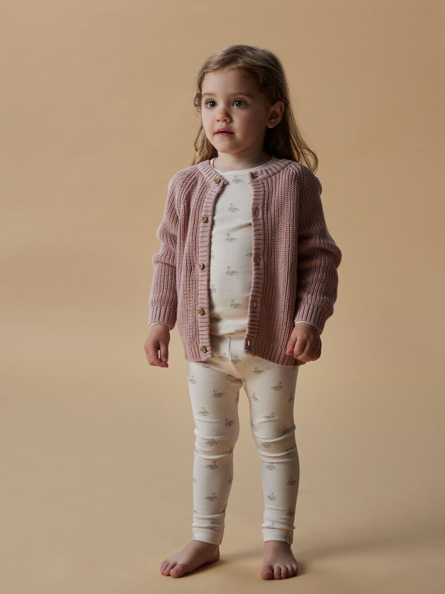 Product carousel image - Z NADRUKIEM LEGGINSY, Pastel Parchment | 2