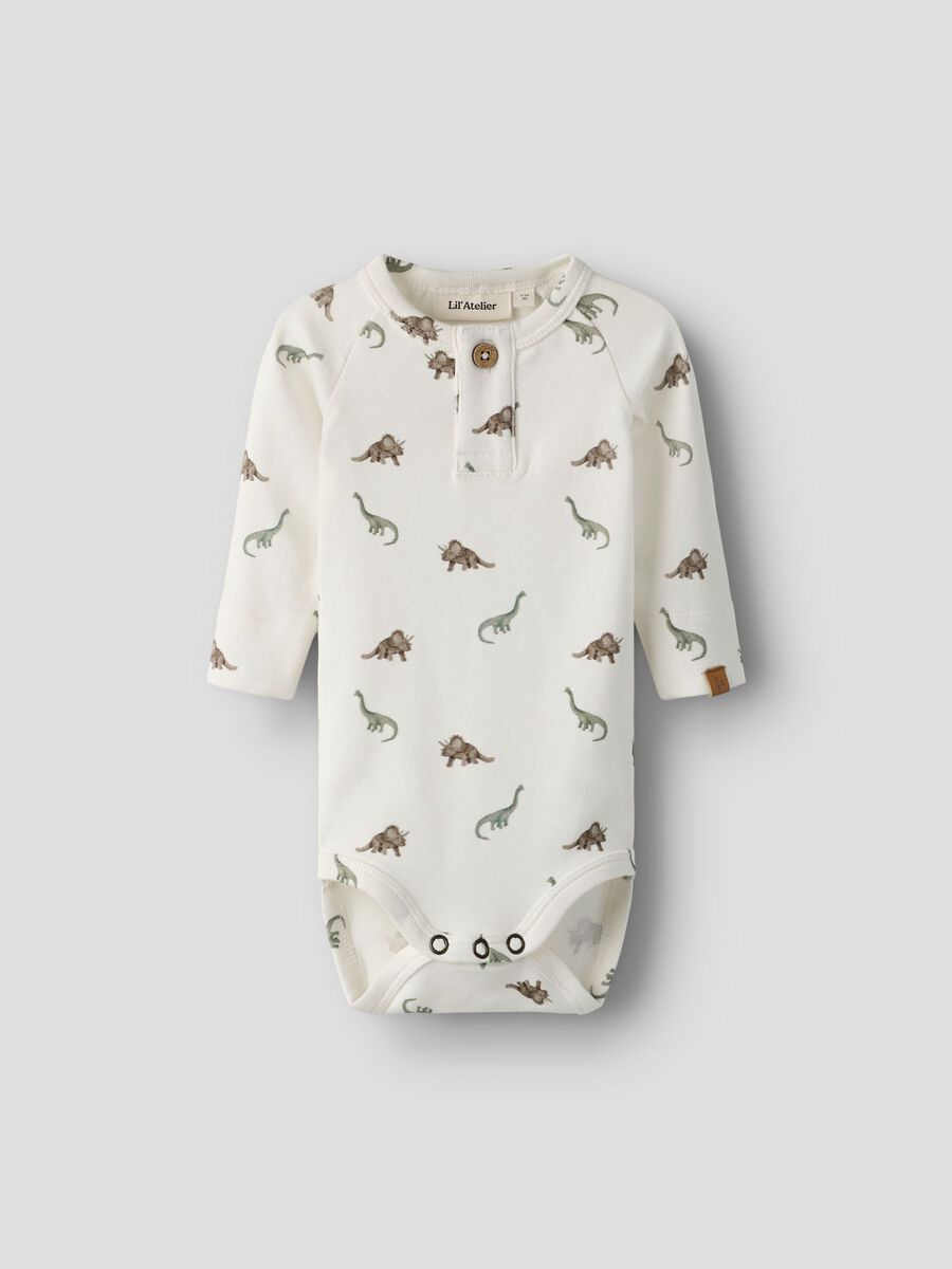 Product carousel image - LANGE MOUWEN ROMPER, Coconut Milk | 1