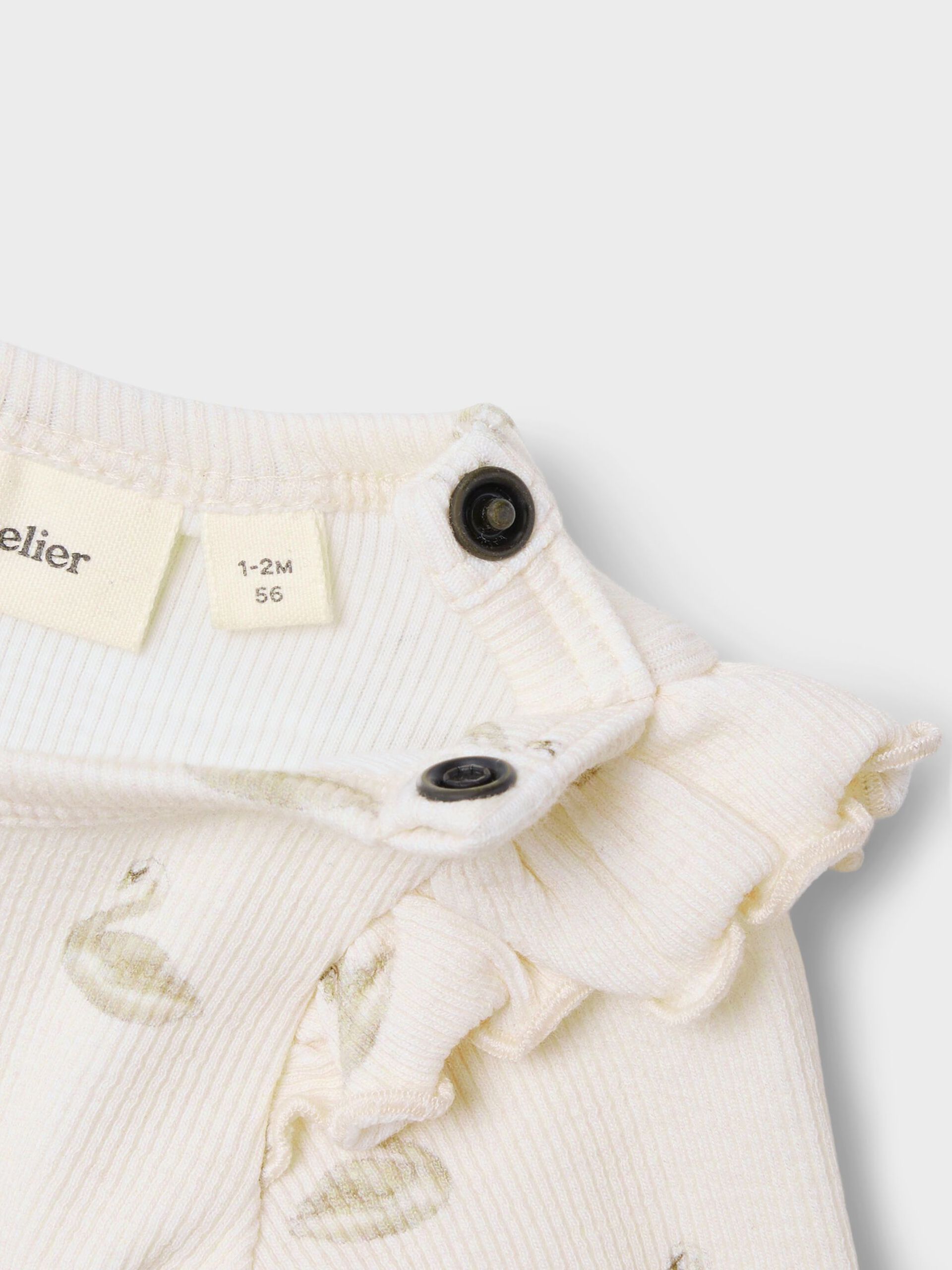 Carousel image - LANGE MOUWEN ROMPER, Pastel Parchment | 4