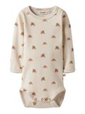 Product image thumbnail - LONG SLEEVED ROMPER, Turtledove | 4