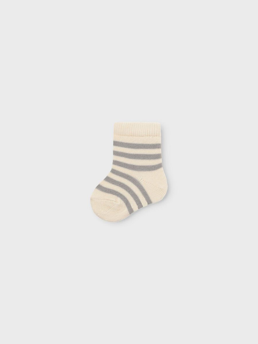 Carousel image - STRIPED SOCKS, Turtledove | 1