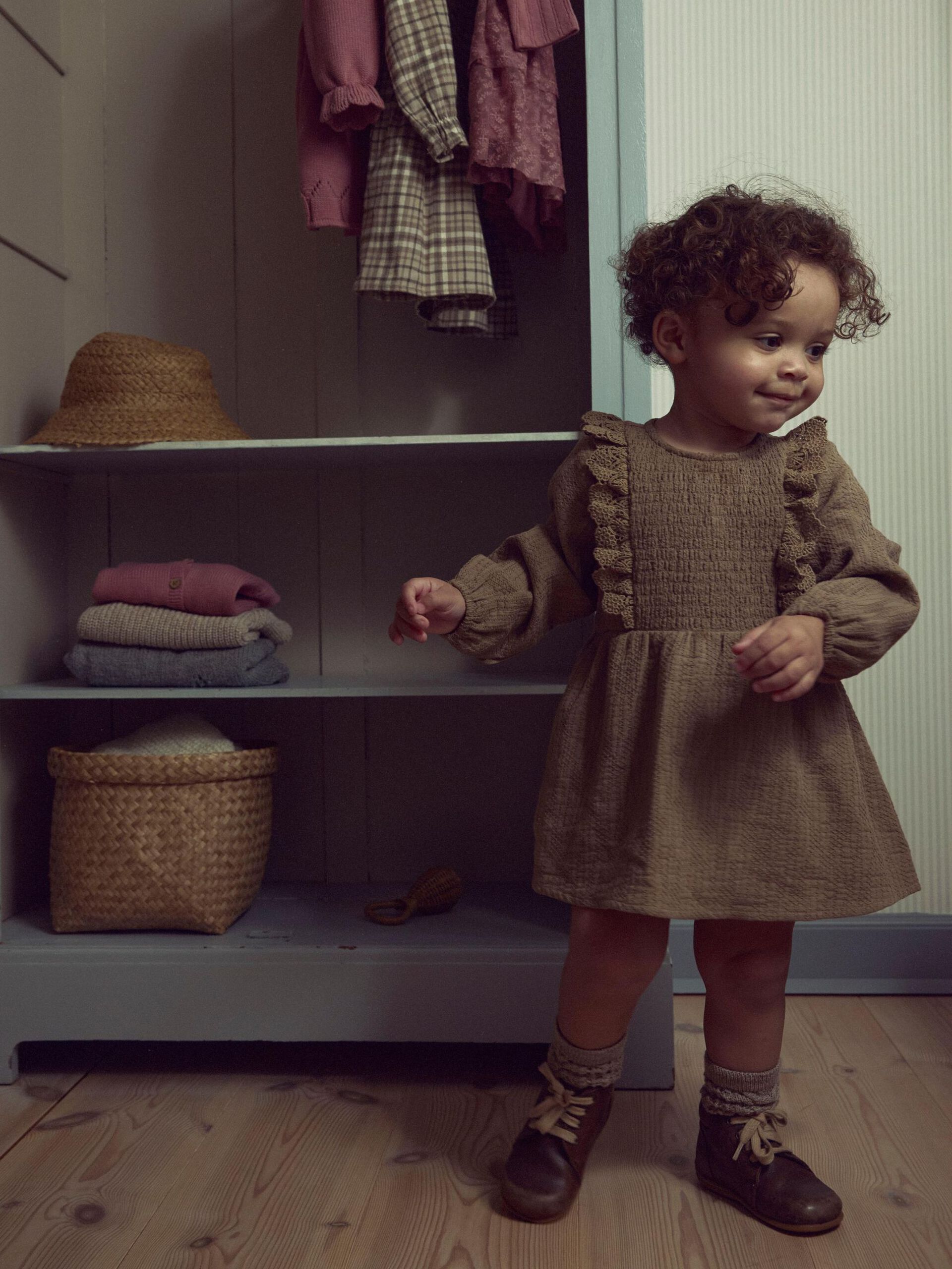 Carousel image - EN COTON BIOLOGIQUE ROBE, Sepia Tint | 2