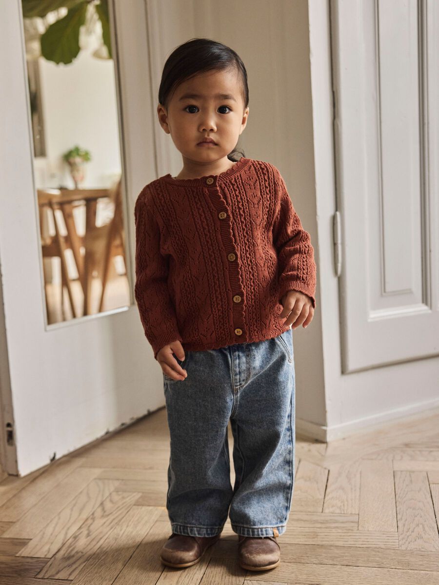 Product carousel image - KNITTED CARDIGAN, Maple Syrup | 1