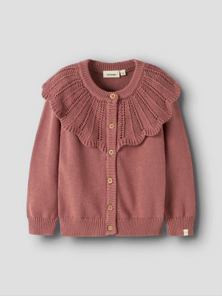 Product carousel image 2 NORMAL PASFORM STRIKKET CARDIGAN, Withered Rose