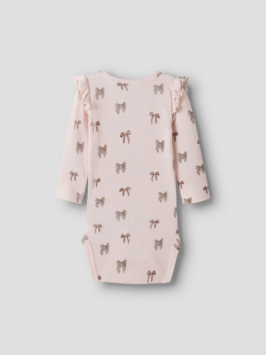 Product carousel image 2 LONG SLEEVED ROMPER, Silver Peony