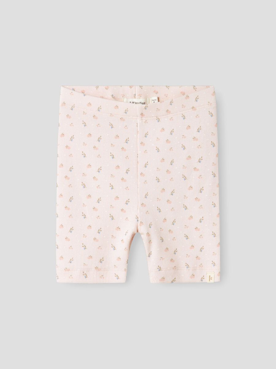 Carousel image - SLIM FIT BIKE SHORTS, Peach Blush | 1