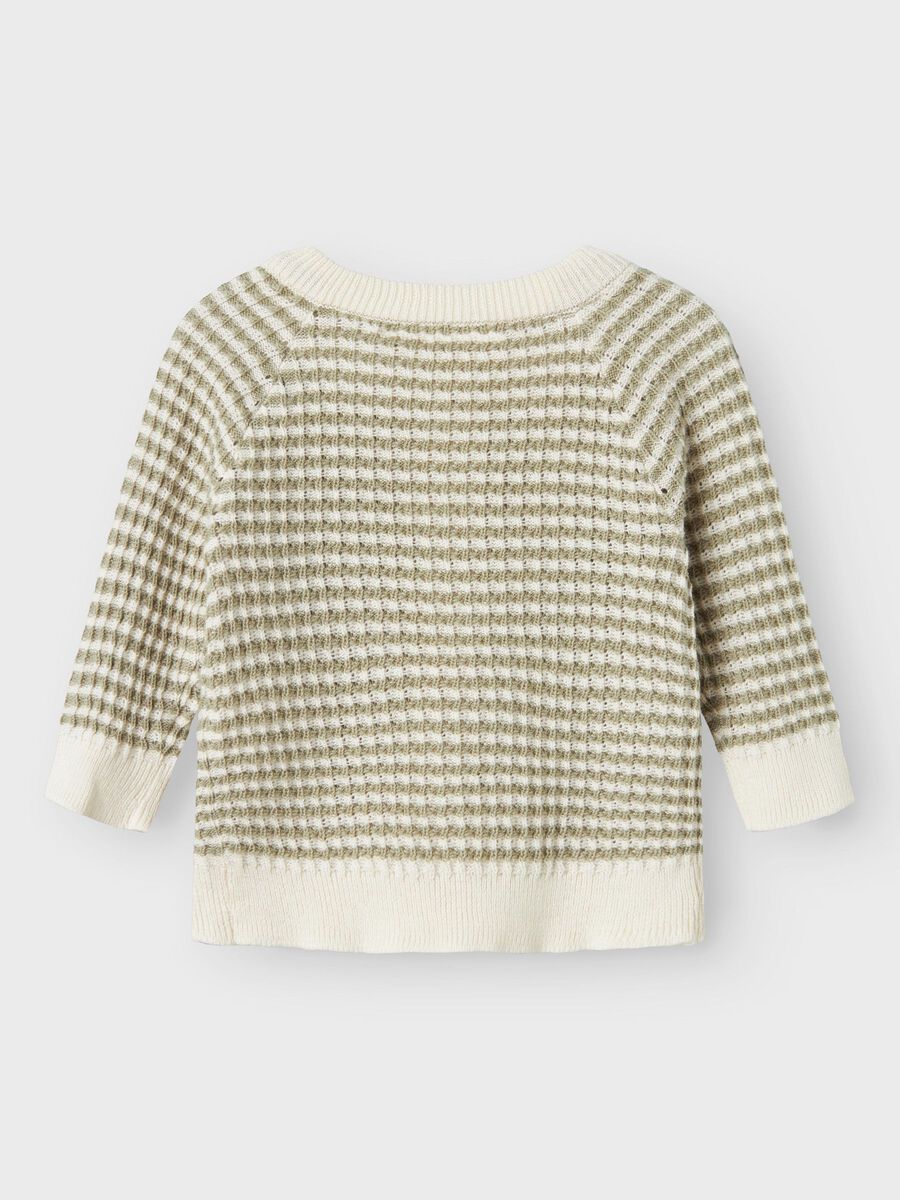 name it LONG SLEEVED KNITTED CARDIGAN, Seagrass, highres - 13243701_Seagrass_002.jpg