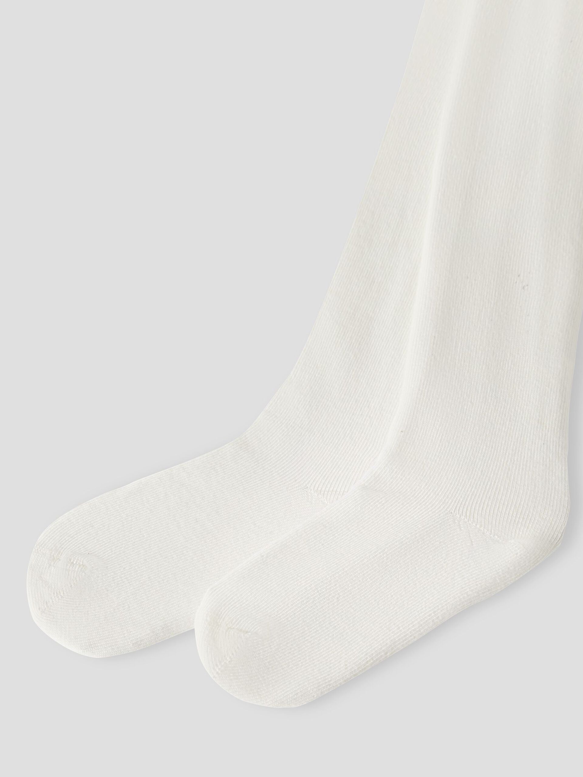 Carousel image - RIB KNIT PANTYHOSE, Coconut Milk | 3