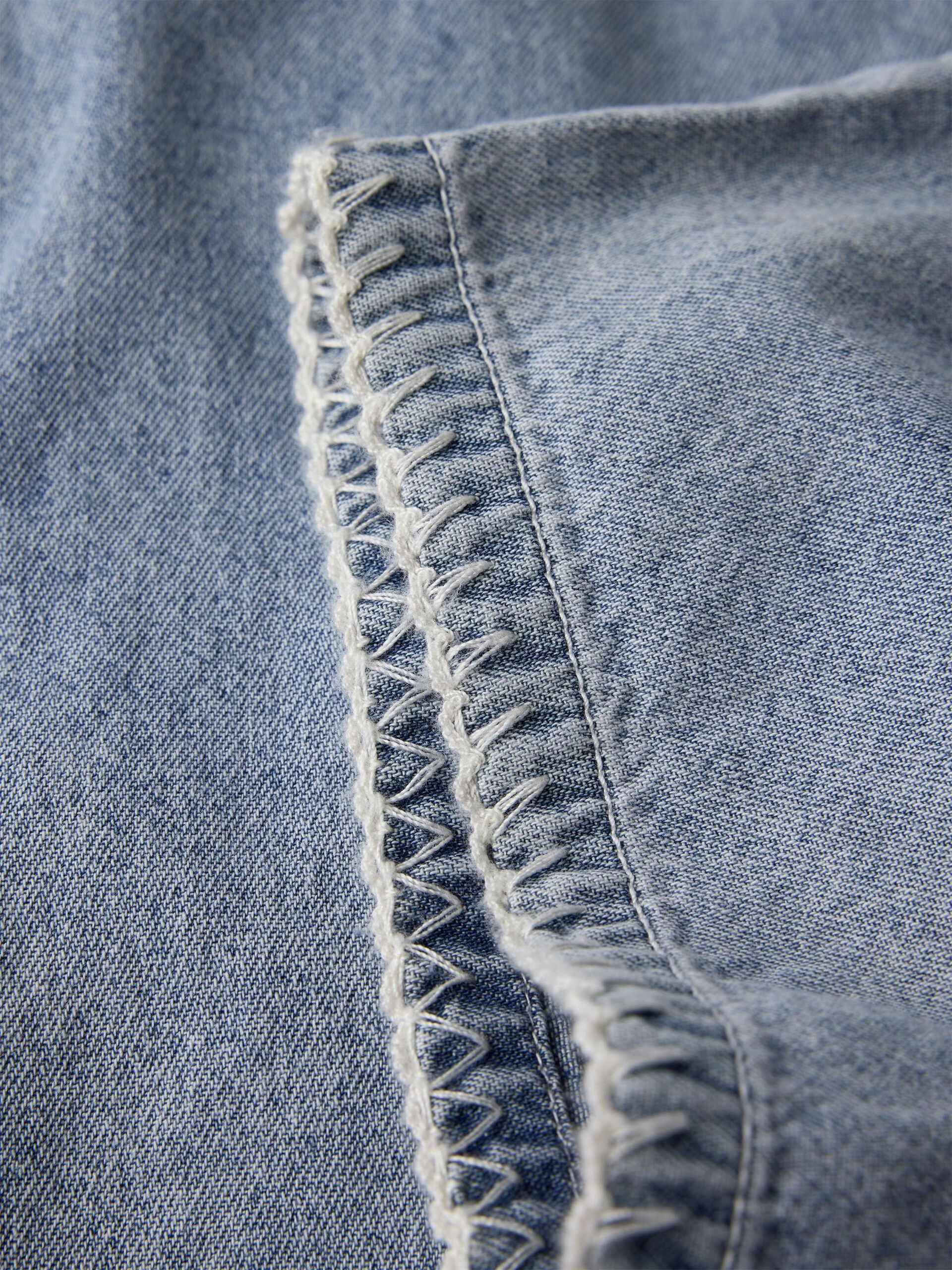 Carousel image - BIO-BAUMWOLL LATZHOSE, Medium Blue Denim | 4