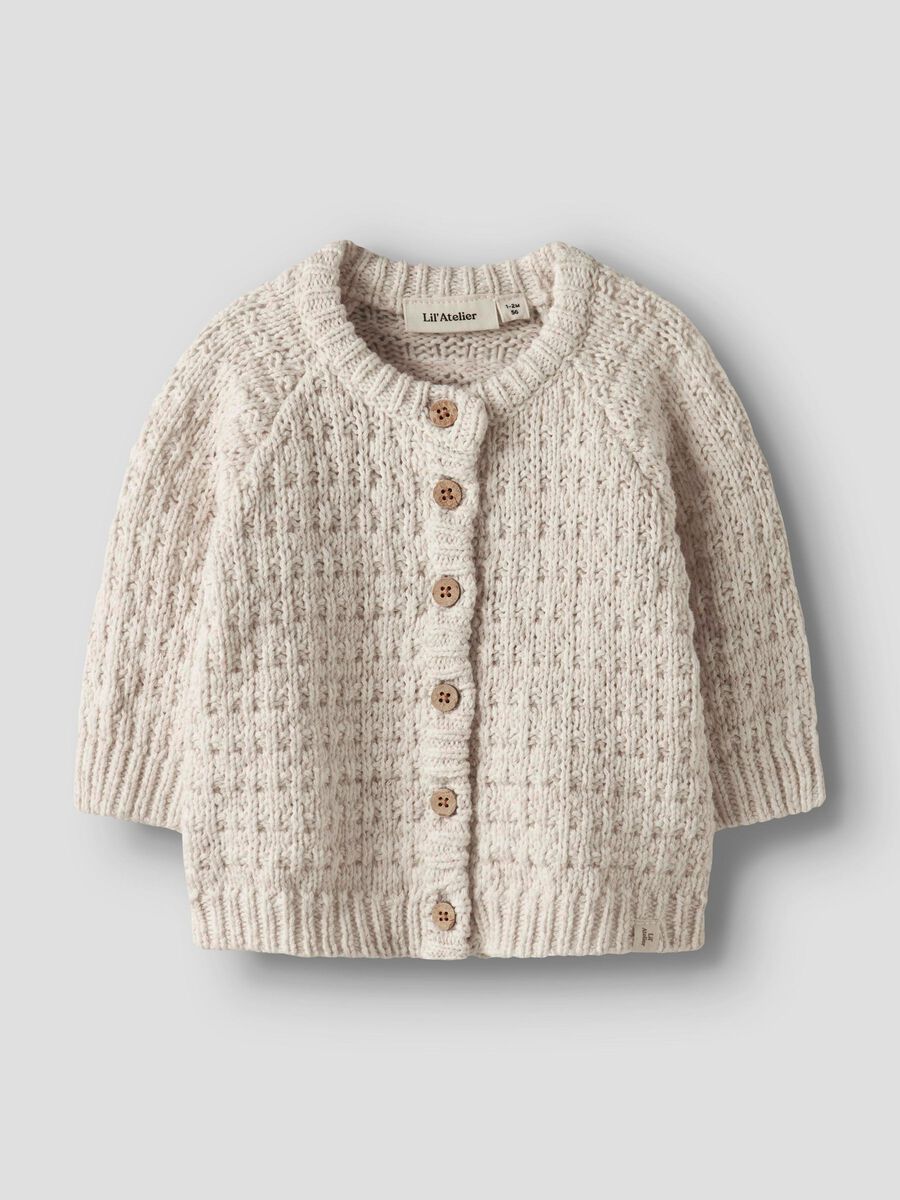 Product carousel image - REGULAR FIT KNITTED CARDIGAN, Novelle Peach | 1