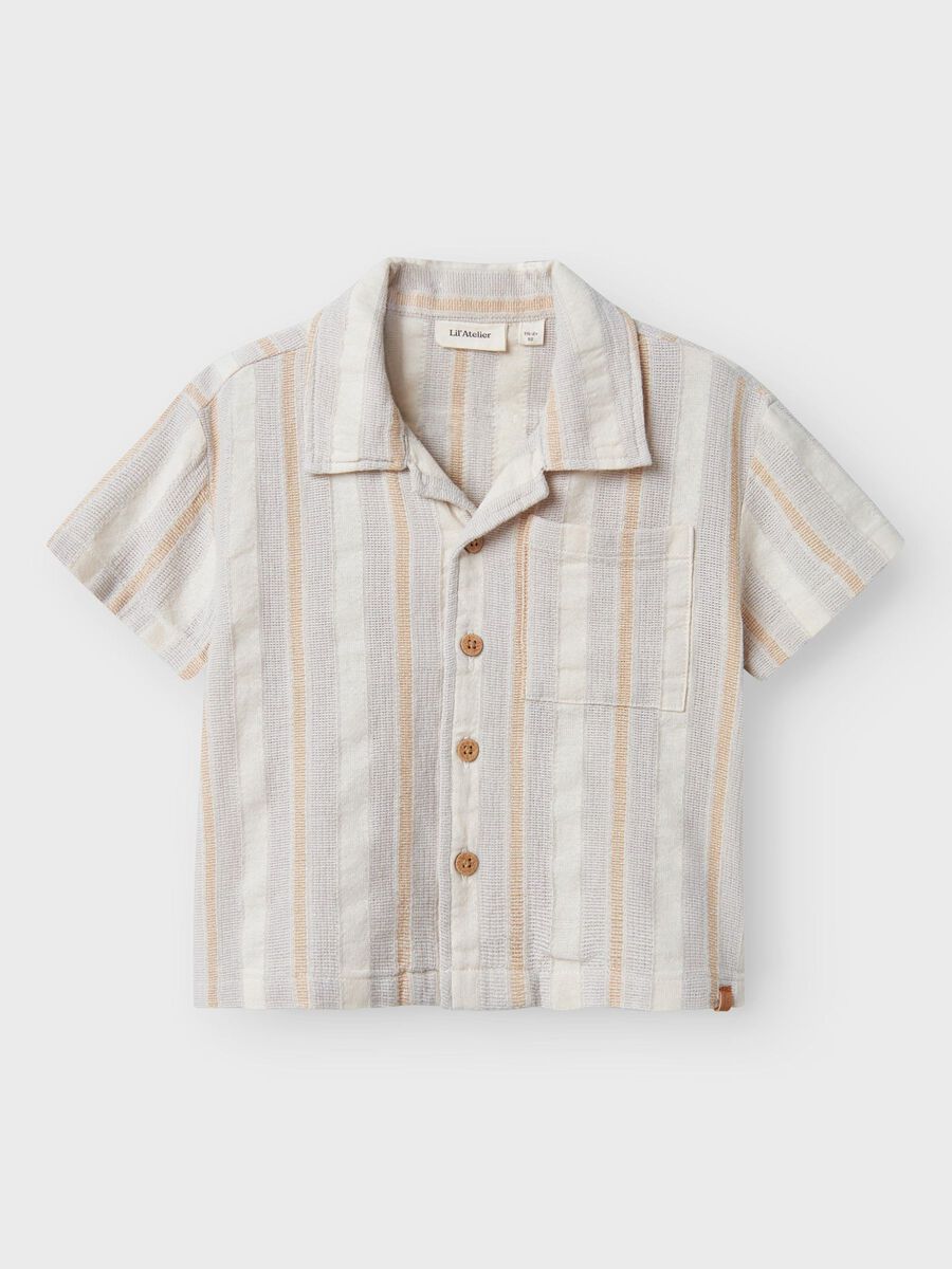 name it ORGANIC COTTON SHIRT, Vapor Blue, highres - 13240832_VaporBlue_003.jpg
