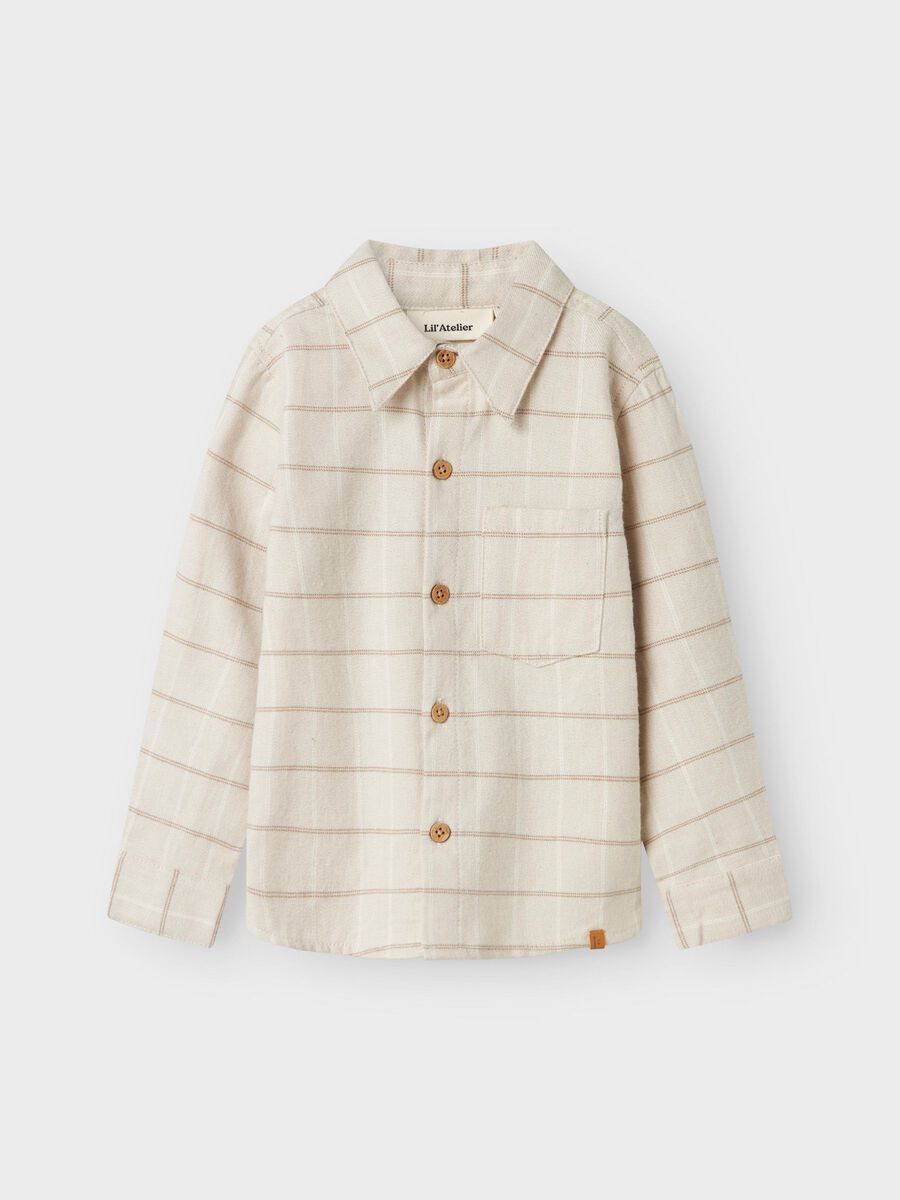 Product carousel image - GESTREEPT OVERHEMD, Pure Cashmere | 1