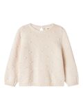 Product image thumbnail - LOOSE FIT KNITTED PULLOVER, Pastel Parchment | 6