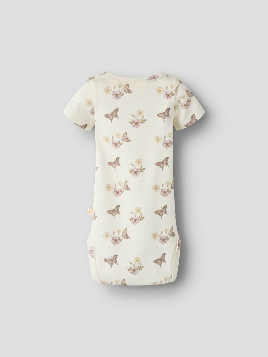 Product carousel image - PRINTED ROMPER, Coconut Milk | 2