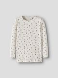 thumbnail Printed long sleeved top, colour: turtledove, white, front
