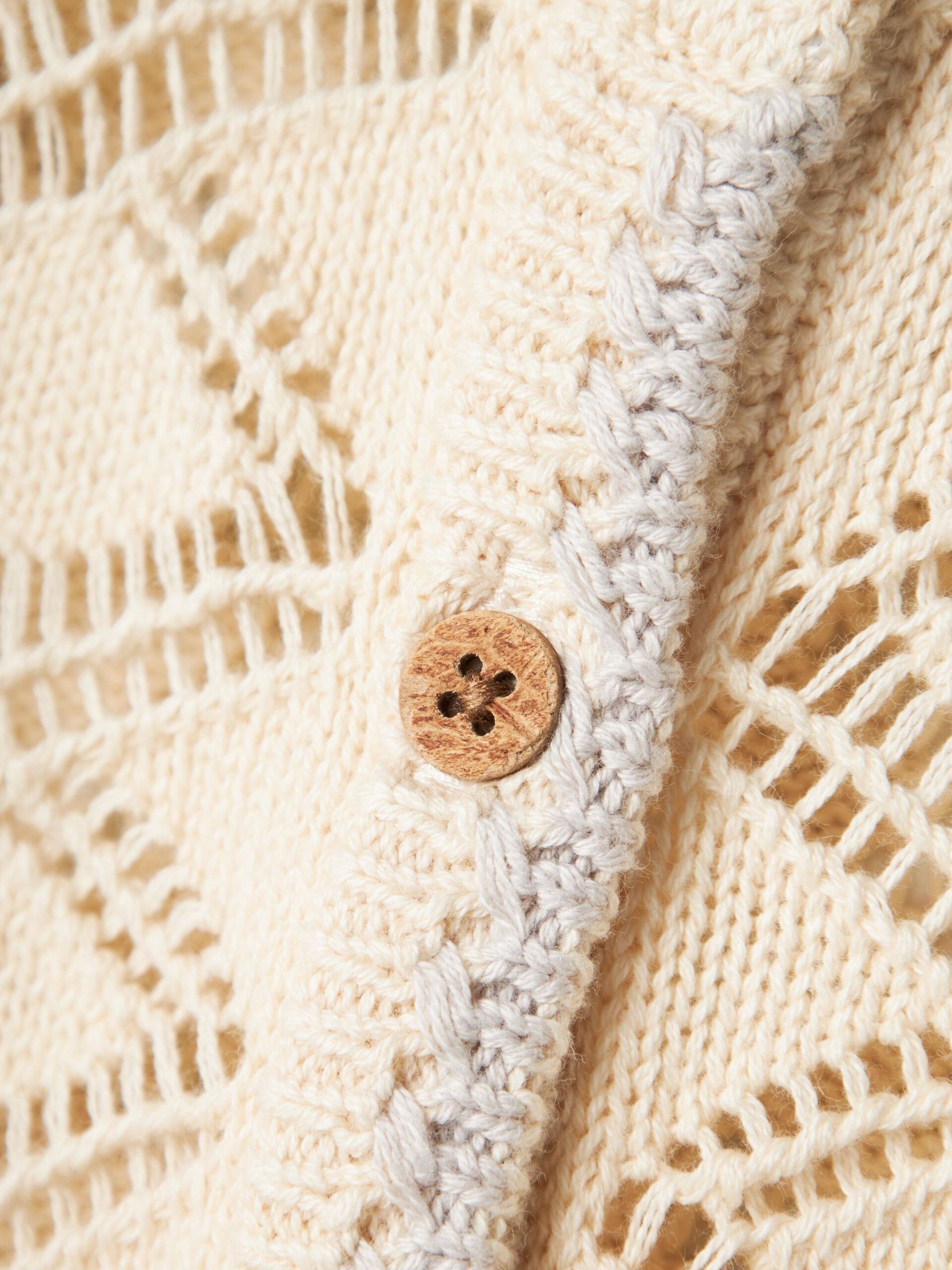 Carousel image - LONG SLEEVED KNITTED CARDIGAN, Turtledove | 5