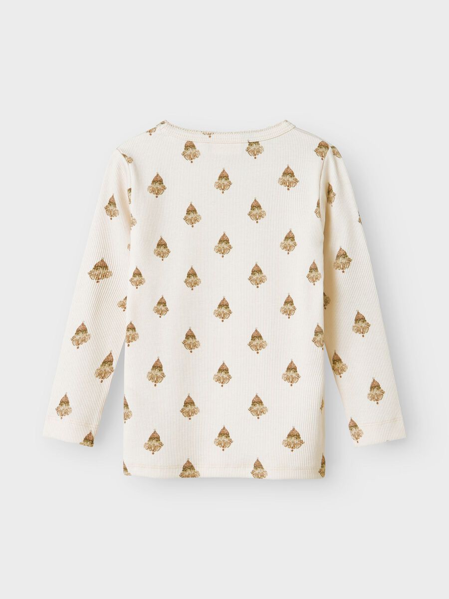 Product carousel image - COUPE SLIM TOP À MANCHES LONGUES, Pastel Parchment | 2