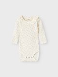 Product image thumbnail - LONG SLEEVED ROMPER, Coconut Milk | 1