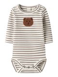 Product image thumbnail - LONG SLEEVED ROMPER, Coconut Milk | 5