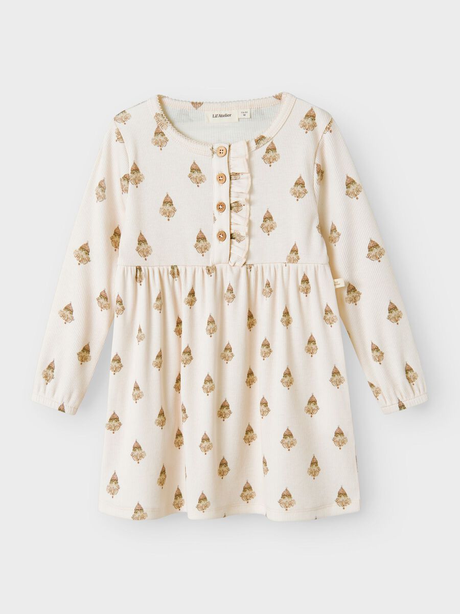 Product carousel image - PRINTED DRESS, Pastel Parchment | 2