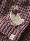 Product image thumbnail - REGULAR FIT KNITTED CARDIGAN, Nostalgia Rose | 3