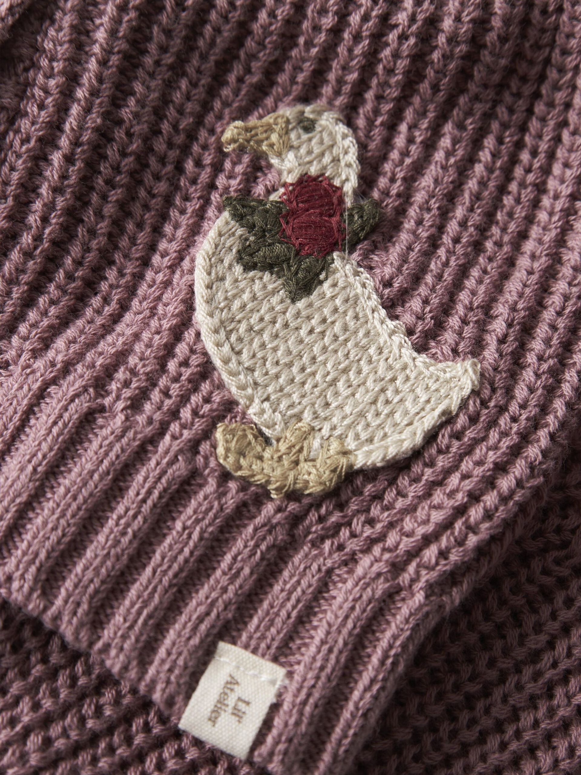 Carousel image - REGULAR FIT KNITTED CARDIGAN, Nostalgia Rose | 3