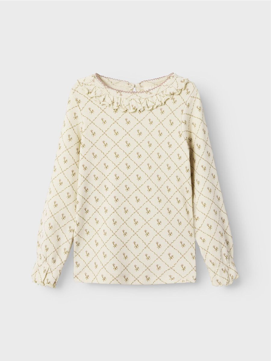 name it SLIM FIT LONG SLEEVED TOP, Turtledove, highres - 13238348_Turtledove_003.jpg
