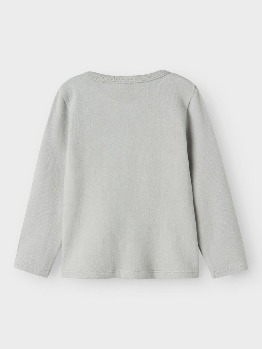 Product carousel image - SLIM FIT OBERTEIL MIT LANGEN ÄRMELN, Pigeon | 2
