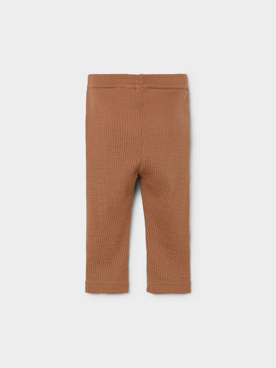 Product carousel image 2 MERINO WOOL RIB LEGGINGS, Cinnamon Swirl