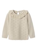 Product image thumbnail - REGULAR FIT KNITTED PULLOVER, Turtledove | 5