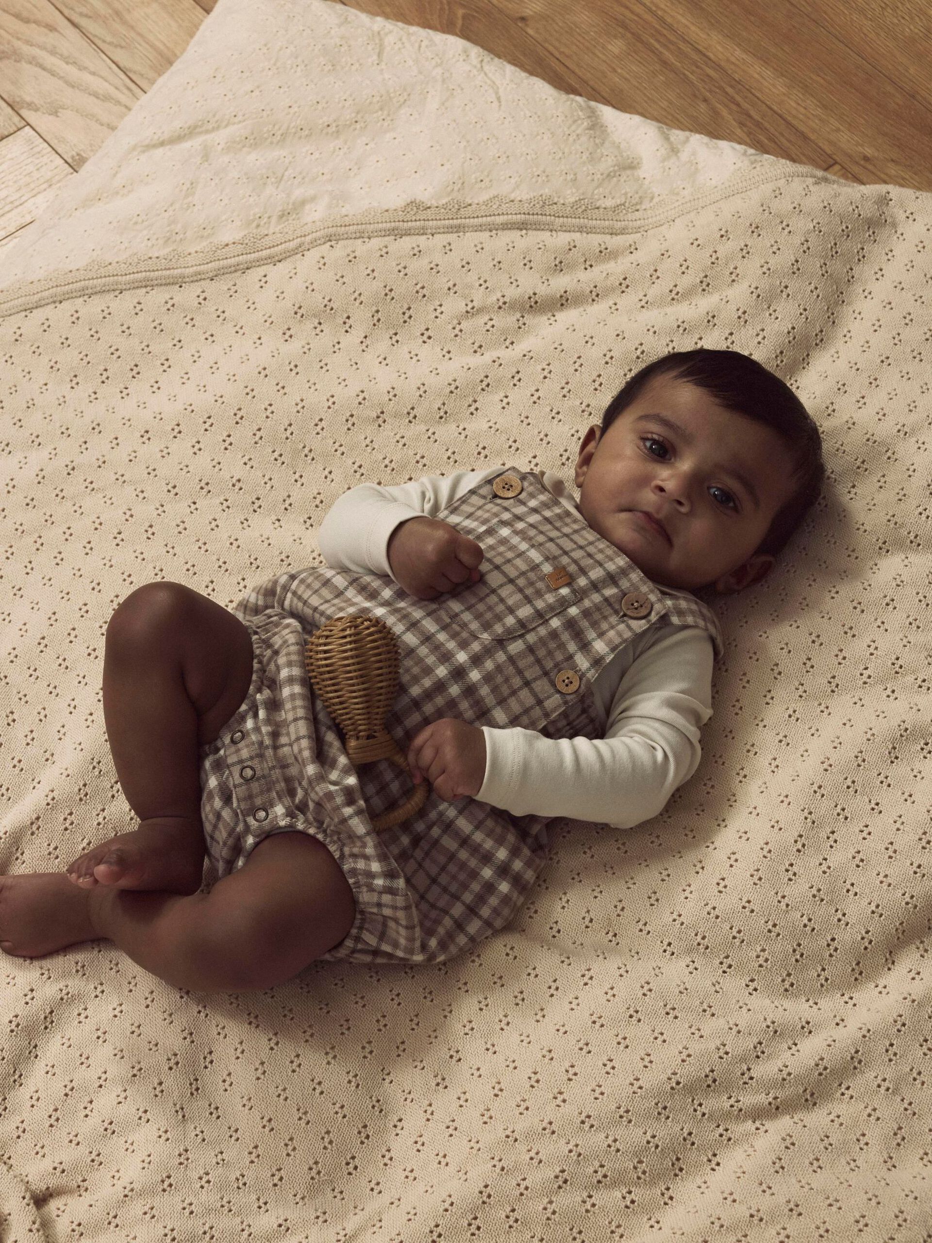 Carousel image - ORGANIC COTTON ROMPER, Sepia Tint | 2