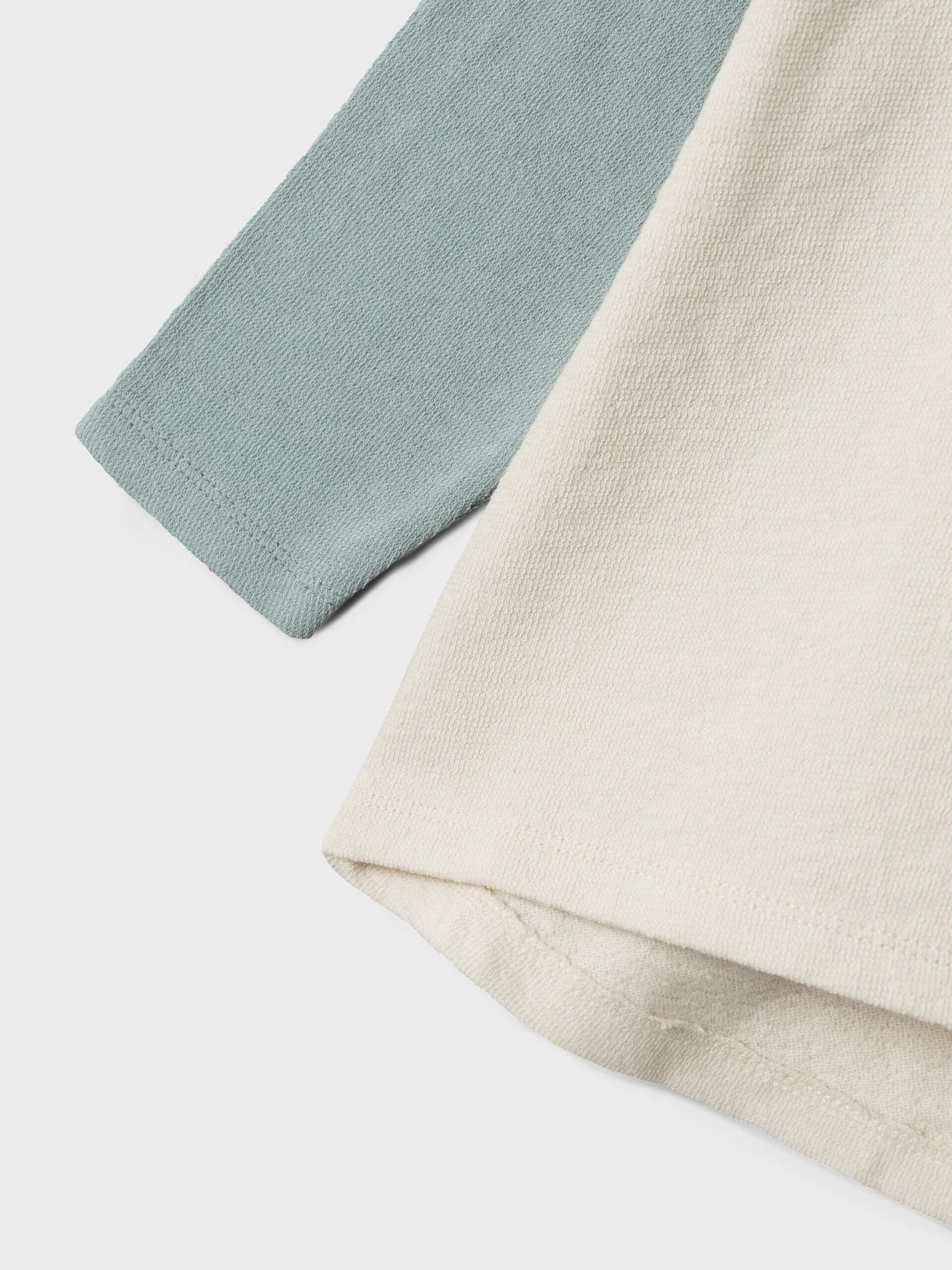 Carousel image - ORGANIC COTTON LONG SLEEVED TOP, Birch | 3